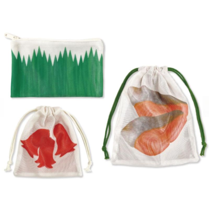 パイン・クリエイト 旅するお弁当 シャケ&タコさん シャケタコ サイズ 約W30 D10 H25 25P45997