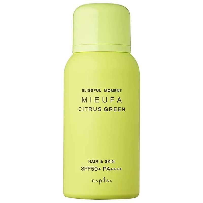 ナプラ ミーファ フレグランス UVスプレー シトラスグリーン 80g 日焼け止め SPF50+ PA++++ 日焼け止め スプレー