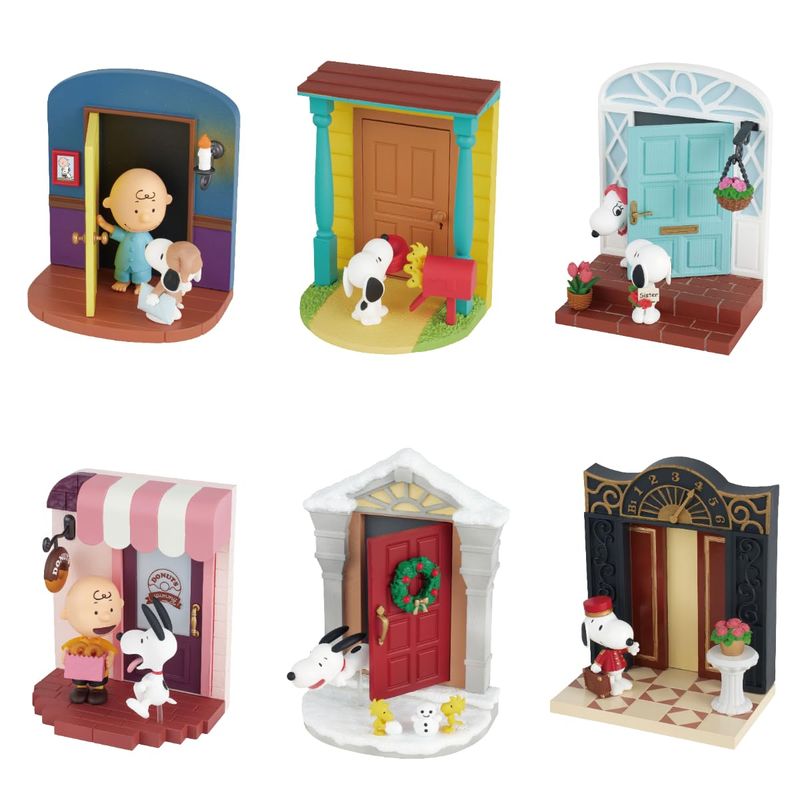 【6個入り BOXセット】 リーメント ピーナッツ スヌーピー SNOOPY's Door Story 1BOX 約H115×W70×D80mm PVC、ABS...