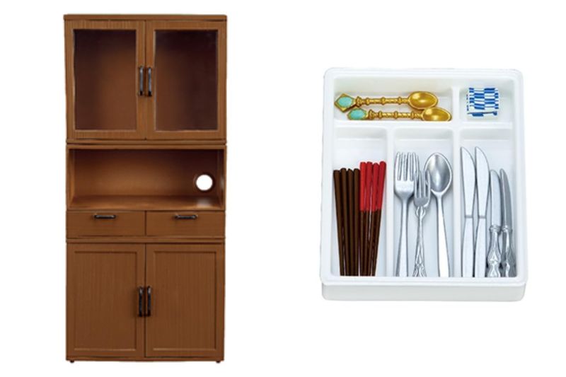 【1個入り BOXセット】 リーメント ぷちサンプルシリーズ 組み合わせ食器棚 約H240×W110×D71mm