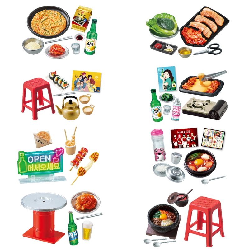 【8個入り BOXセット】 リーメント ぷちサンプルシリーズ ネオンとロマンス 韓国屋台の夜 1BOX 約H115×W70×D50mm PVC、ABS製