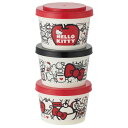 スケーター Skater 保存容器 3個セット 240ml おかず入れ サンリオ ハローキティ Food Red 日本製 SIJ3-A