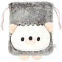 巾着 PomponH ネズミ スケーター skater ZKT1 巾着袋 きんちゃく 小物入れ 持ち運び かわいい キャラクター ハリネズミ 動物 キッズ こども 子供 おしゃれ 255 200mm