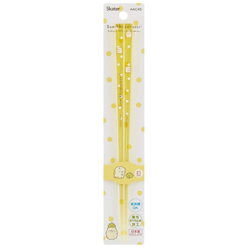 Chopsticks - スケーター 食洗機対応 アクリル 箸 21cm すみっコぐらし ねこA AAC45