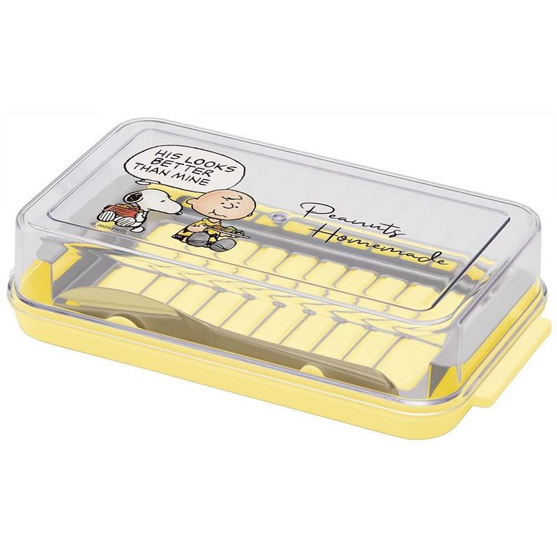 スケーター Skater ステンレス バター カッター バターケース バターナイフ付 200g用 スヌーピー 水彩 日本製 BTG2DXNN-A