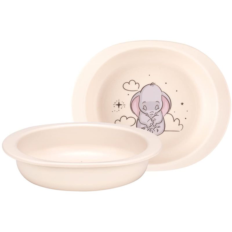 美容コスメ雑貨 CONNECTのスケーター Skater ベビー食器 小皿 子供用 5ヵ月頃 抗菌 プラスチック製 290ml ディズニー ダンボ XP25AG-A｜アングル2