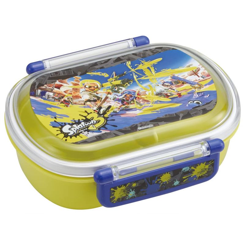 One Tier - スケーター Skater 子供用 お弁当箱 1段 360ml 中子付き おかず容器 ふわっと盛れるドーム型 キッズランチ 抗菌加工 日本製 スプラトゥーン 3 男の子 QAF2BAAG