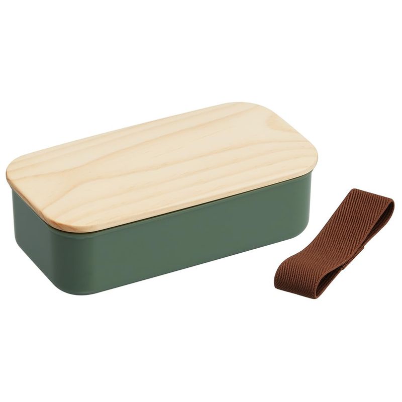 スケーター Skater 弁当箱 400ml 1段 木蓋 ランチベルト付き 小容量 食洗機 レンジ 対応 ランチボック..