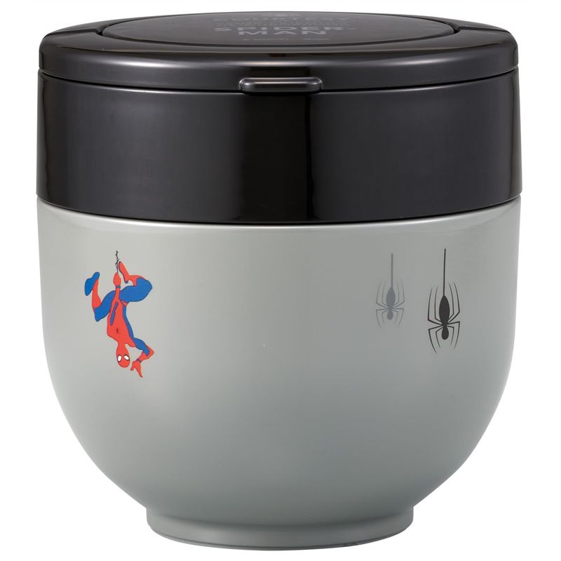 スケーター Skater 保温 保冷 丼ぶり ランチジャー 800ml 折りたたみハンドル付 抗菌 スパイダーマン ..