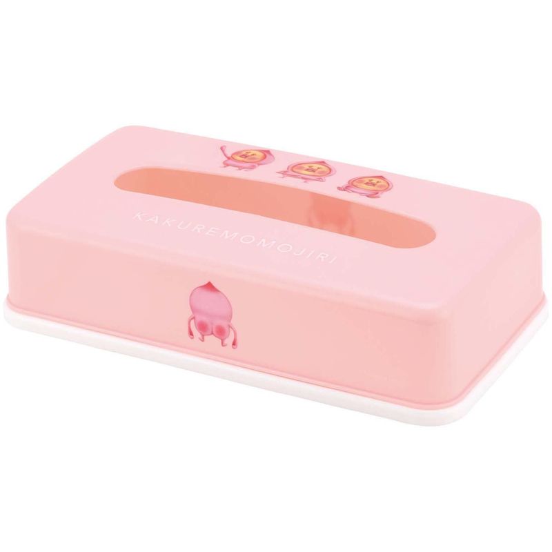 スケーター Skater ティッシュケース おしゃれ ティッシュボックス ティッシュカバー ティッシュペーパーストッカー ソフトパック用 こびとづかん 桃尻 TSST0-A [2]