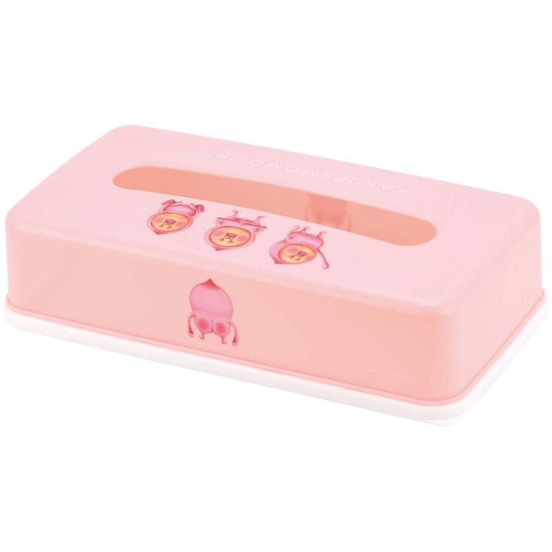 スケーター Skater ティッシュケース おしゃれ ティッシュボックス ティッシュカバー ティッシュペーパーストッカー ソフトパック用 こびとづかん 桃尻 TSST0-A [3]