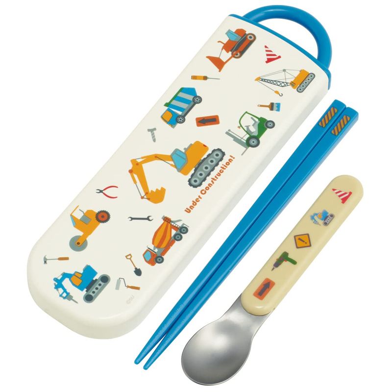 スケーター skater 箸 スプーンセット 抗菌 はたらくクルマ 日本製 CCA1AG-A