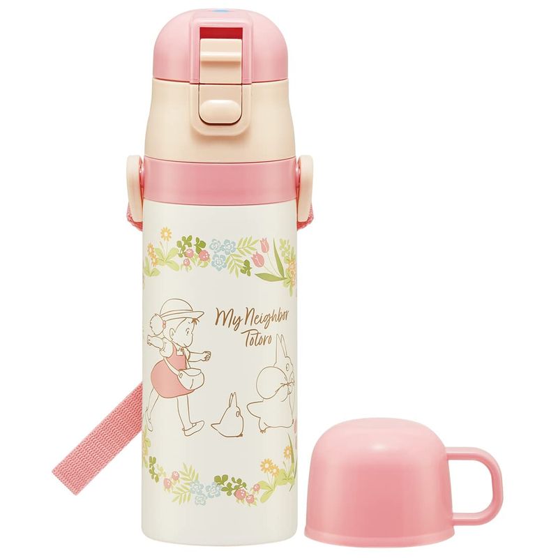 スケーター skater 子供用 ステンレス 水筒 2way 直飲み 470ml コップ飲み 430ml トトロ メイといっしょ 子供に優しい軽量タイプ 女の子 保温・保冷ジブリ waterbottle スポーツボトル かわいい キッズ 子供 こども 水瓶 SKDC4-A