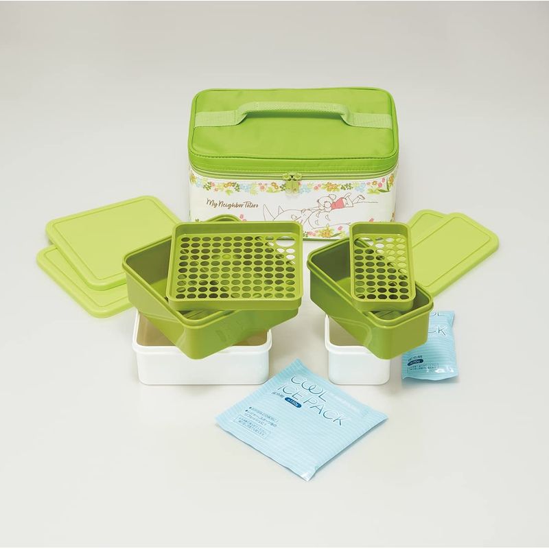 スケーター skater 行楽 弁当箱 保冷バッグ付 保冷剤付 となりのトトロ メイといっしょ 日本製 3440ml スタジオジブリ KCPC4-A