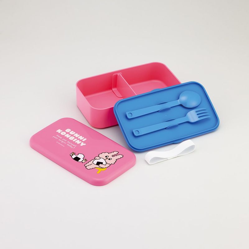 スケーター Skater カトラリー付 ランチボックス 1000ml 弁当箱 ランチベルト付き 日本製 バニーコンビニ PLB10SF-A