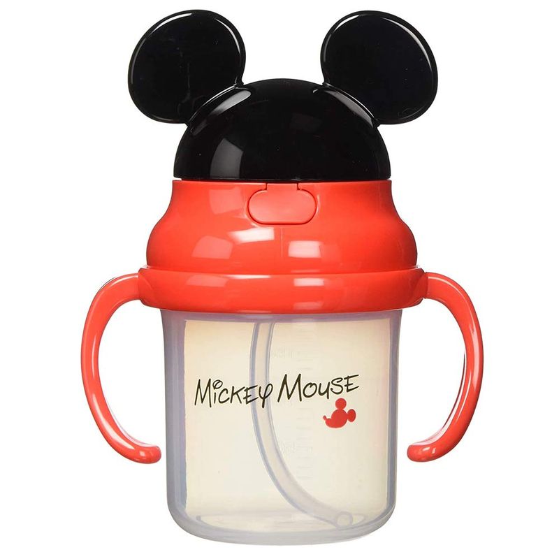 スケーター skater ベビー ストローホッパー 両手マグ 230ml 立体型 ディズニー ミッキーマウス 対象8か月頃から ワンプッシュ シリコンストロー KSH2-A