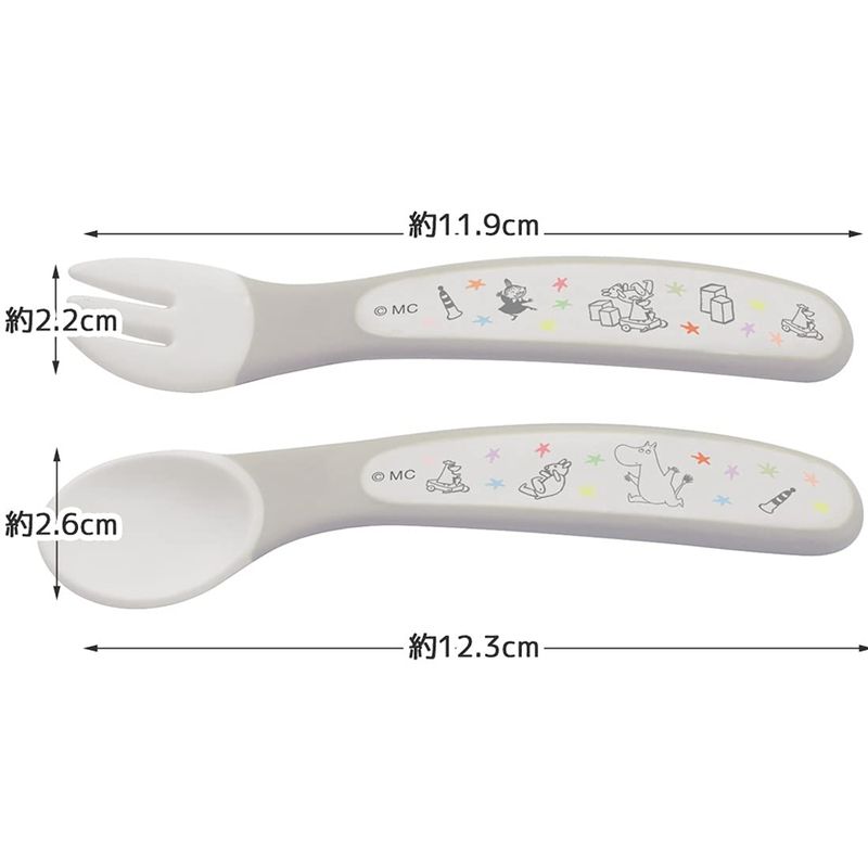 美容コスメ雑貨 CONNECTのスケーター skater 子供用 スプーン フォーク セット ムーミン 星 12cm SFB2-A｜アングル3