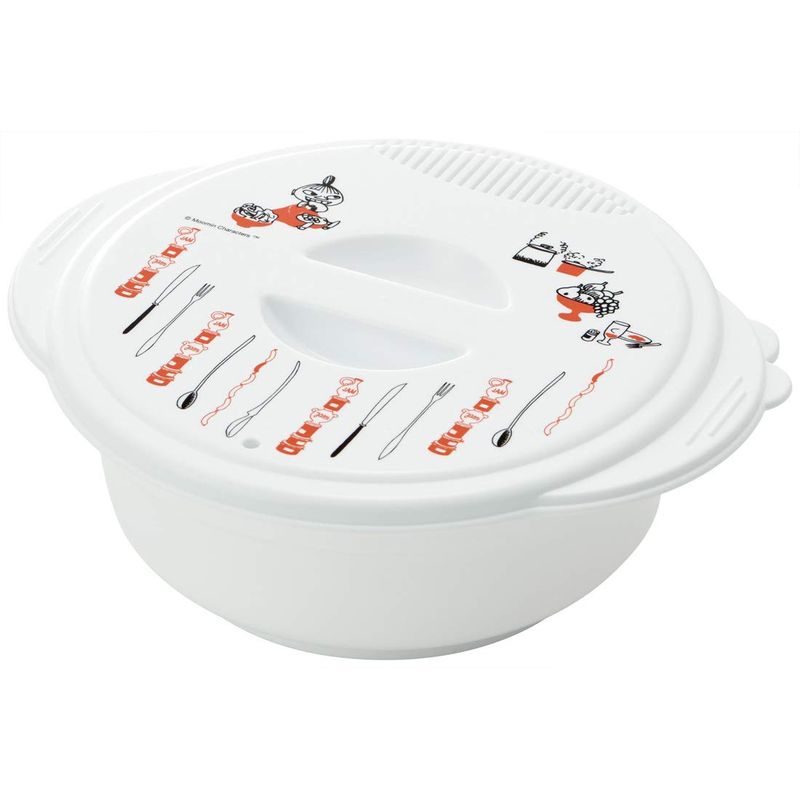 美容コスメ雑貨 CONNECTのスケーター Skater 電子レンジ調理用品 即席 ラーメンメーカー 湯切り口付 ムーミン キッチン 1 2L 日本製 UDR1N｜アングル2
