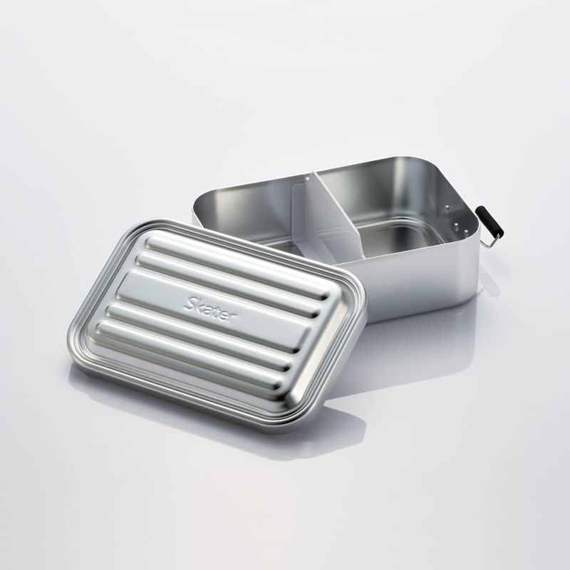 スケーター Skater 弁当箱 深型 1000ml 大容量 ふわっと盛れる アルミ製 男性用 シルバー AFTD10-A