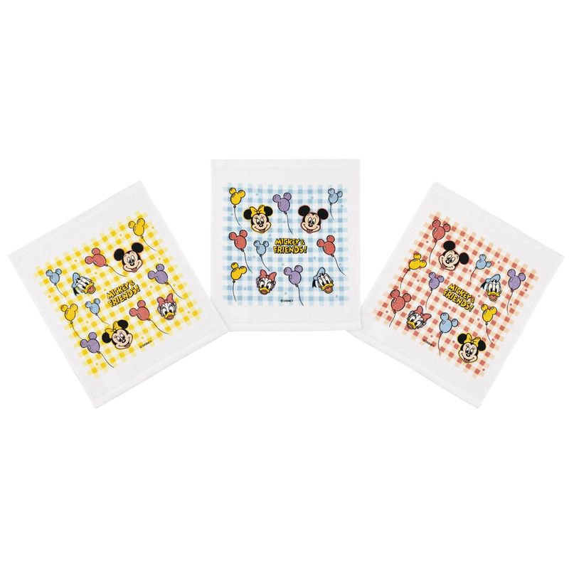 スケーター Skater おしぼり タオル 3枚セット ディズニー ミッキー&フレンズ 風船 OAC1T68960