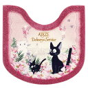 センコー 魔女の宅急便 トイレ用品 トワイライトジジ トイレマット 約58 60cm ピンク キャラ ジジ 猫 ねこ 日本製 抗菌 防臭 34759