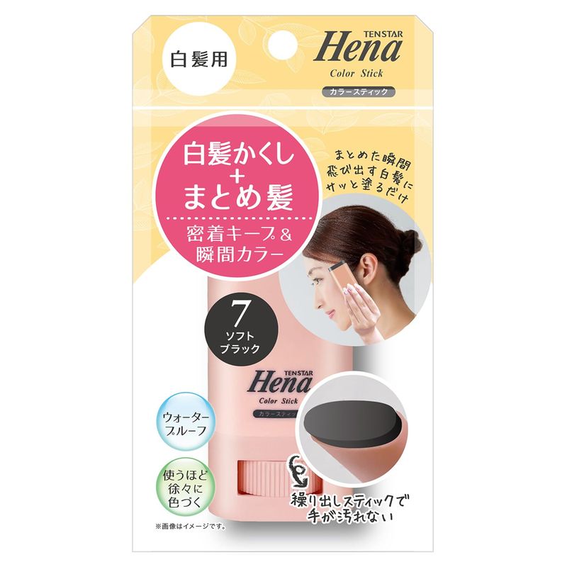 Hair Dye - テンスター 白髪用カラースティック ソフトブラック 15g