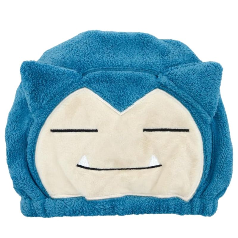 樂天商城 - キャラクター タオルキャップ ポケモン カビゴン ふわふわ 風呂 大人 女の子 男の子 キッズ 子供 スイミング プール タオルキャップ ヘアドライタオル ポケットモンスター