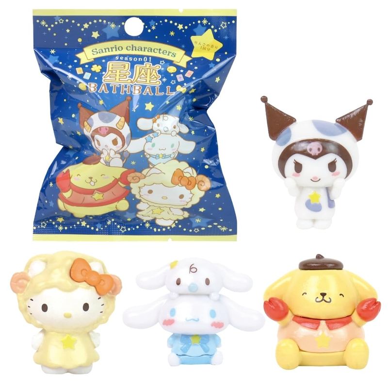 サンリオ キャラクター 星座season01 バスボール 1個 りんごの香り 入浴剤 子供 男の子 女の子 おもちゃ入り シュワたま キッズ おもちゃ フィギュア マスコット 入り 可愛い かわいい 楽しい サンタン シュワたま 1BOX(24入)