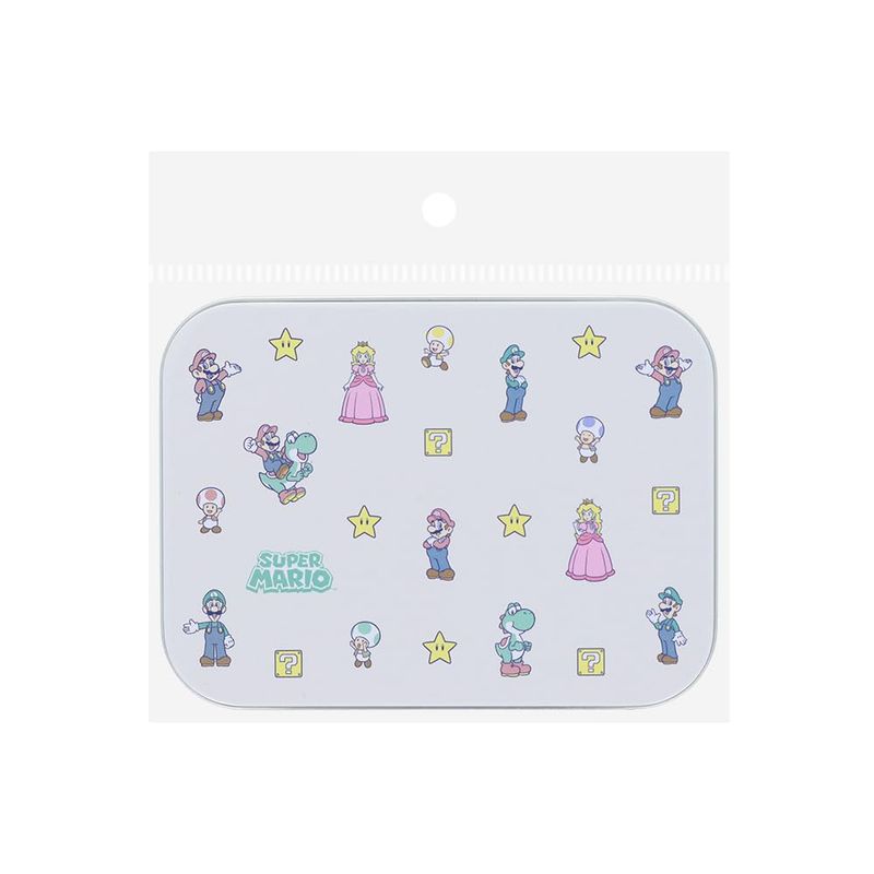 スーパーマリオ 缶入りメモ 味方 パステルカラー サンスター文具 SUPER MARIO メモ帳 キャラクター文具 オフィス ステーショナリー 雑貨 ギフト プ...