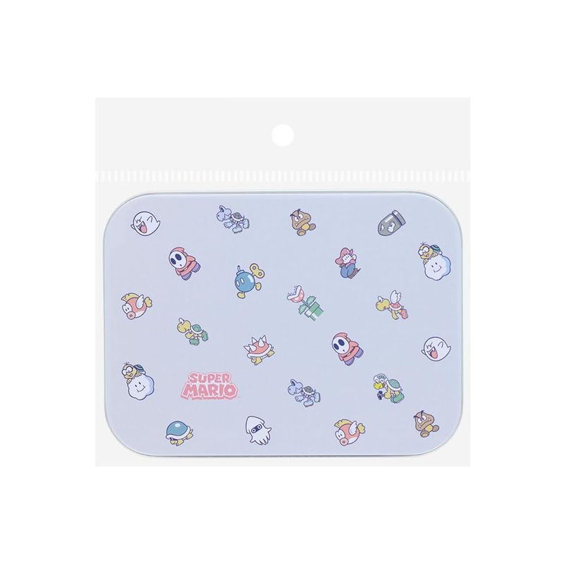 スーパーマリオ 缶入りメモ 敵 SUPER MARIO パステルカラー サンスター文具 文具 メモ帳 キャラクター ブリキ缶入り