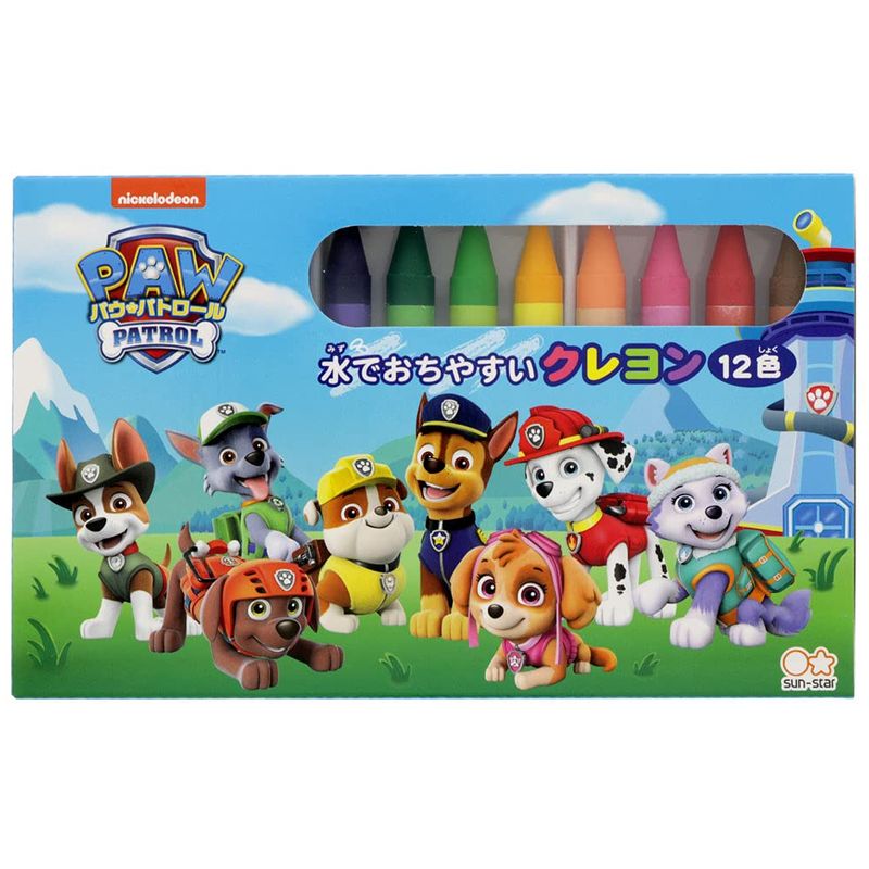 パウ・パトロール 水でおちやすいクレヨン 12色 子供 キッズ アニメ グッズ ぬりえ お絵かき connectgate-10032219 美容コスメ雑貨 CONNECT サンプル画像2