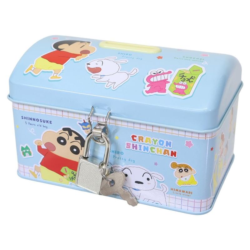 クレヨンしんちゃんカギ付き缶バンク ステッカー