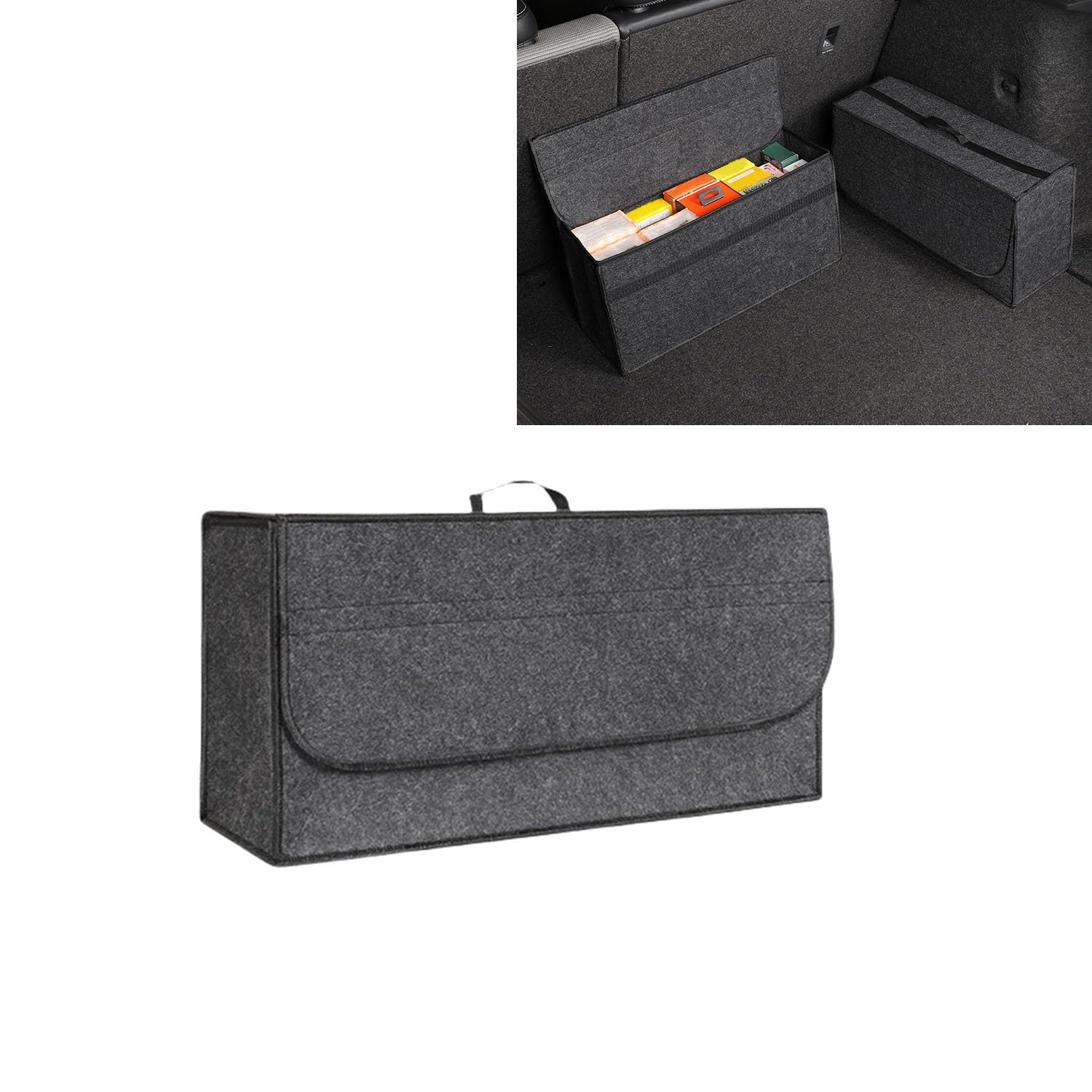 車用 バッグ 持ち手付き トラック バッグインバッグ バッグチャーム トランク 収納 滑り止め 折りたた..