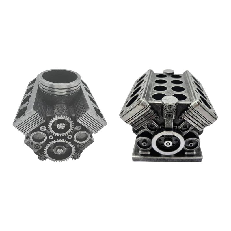 スチームパンクペンホルダーデスクトップオーガナイザーオーナメント樹脂の置物装飾ペンシルカップスタ..