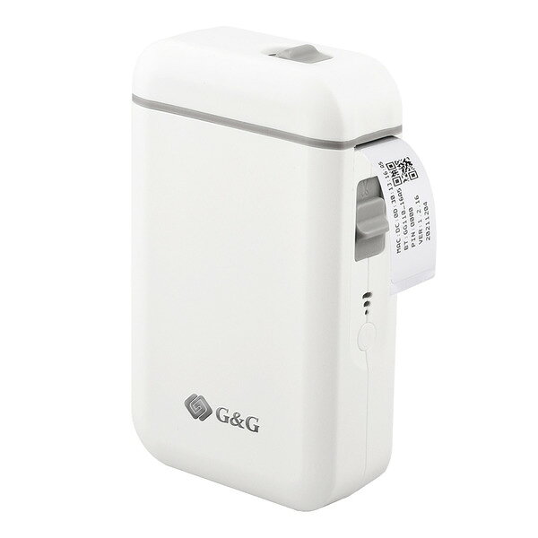 ラベルプリンタ スマホ 勉強 文房具 食器 耐水 整理収納 宛名 キッチン ワイヤレス インク不要 セット ラベル G&G GG-D110