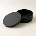 【業務用】【紙製】使い捨て 曲げわっぱ ブラック(丸形)140Φ×50H 【10個セット】お弁当箱 ランチボックス 箱 収納ボックス 紙製【丸型】 環境にやさしい テイクアウト 容器