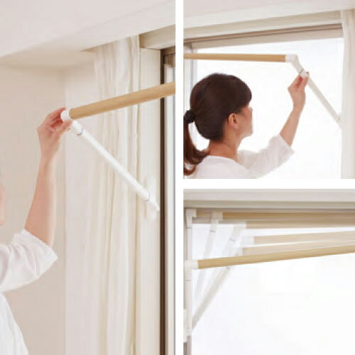 メーカー直送 室内物干し soraie ソライエ　MWタイプ [SRS50840W] ホワイト　Mサイズ 1400-1940mm