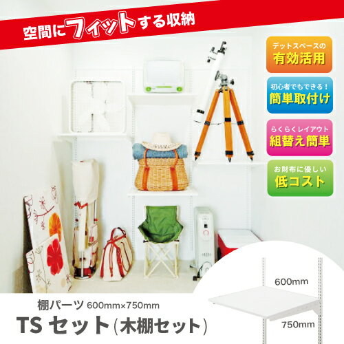 【LINEクーポン配布中】フィットラックエフ 棚パーツ TSセット 木棚セット [TS7560...