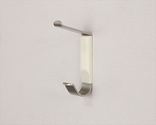 ウォールラック [M-636] 帽子フック ダブル ホワイト オリジン
