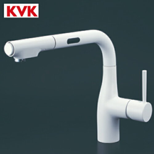 Rakuten - 【LINEクーポン配布中】シングルシャワー付混合栓(センサー付)(eレバー)マットホワイト KVK [KM6111ECM4] 水栓金具