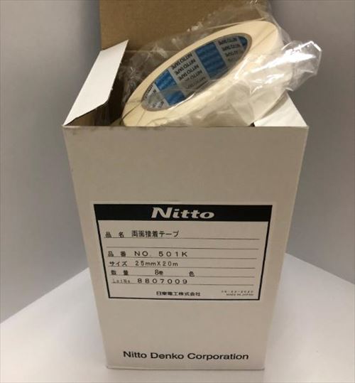 【LINEクーポン配布中】テープ ニットー両面テープ 501K 25mm×20m [No501K25-48] 48個入り 日東電工 NITTO DENKO