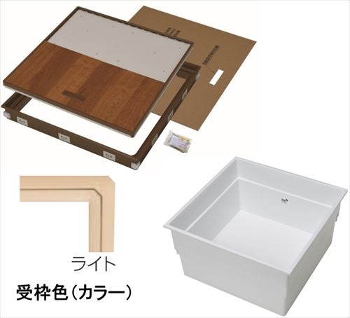 樂天商城 - 【LINEクーポン配布中】樹脂枠気密型床下収納庫 浅型 12mmフローリング用 [YT612K-L+PT60-A1] 枠 ライト/本体 ホワイト 吉川化成 YPC メーカー直送