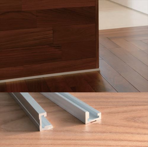 【LINEクーポン配布中】極小アルミ巾木albase アルベース 直線部材L=1800 6本入 シルバー [AL18T-S] 2トン車配送 工務店・事務所送りのみ 現場入れ不可 森田アルミ 法人様限定 メーカー直送