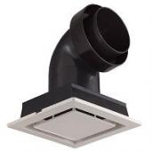 【LINEクーポン配布中】エルボ付給排気グリル 風量調節形 東芝 TOSHIBA [DV-1KK1(T)] ブラウン Φ100用