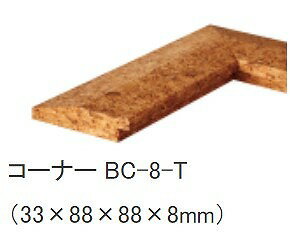 マット 吸着トッパーコルクオプション1畳必要分コーナー材 [BC-8-T] 33×88×88×8mm 1個売り 東亜コルク