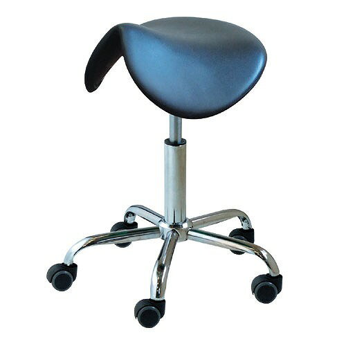 【最大3万円クーポン配布中★26日1:59まで】ブランチサドルスツール ブラック/クロームメッキ [BRS-4760] 椅子 ルネセイコウ メーカー直送