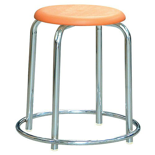 【最大3万円クーポン配布中★26日1:59まで】ラウンドスツール 樹脂座面 外リング付き [RP-3C] 椅子 ルネセイコウ メーカー直送