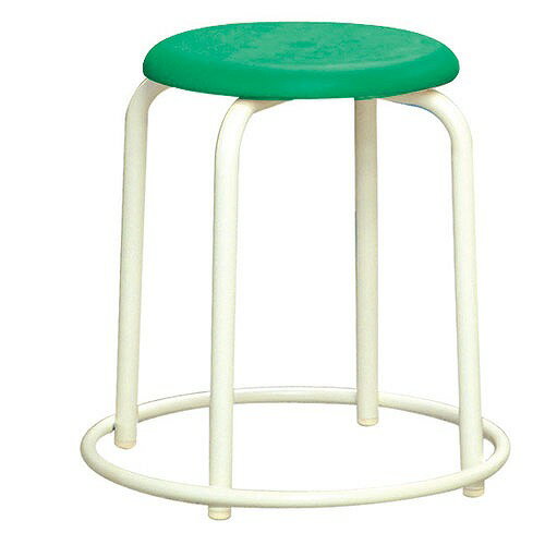 【最大3万円クーポン配布中★26日1:59まで】ラウンドスツール 樹脂座面 外リング付き [RP-4W] 椅子 ルネセイコウ メーカー直送