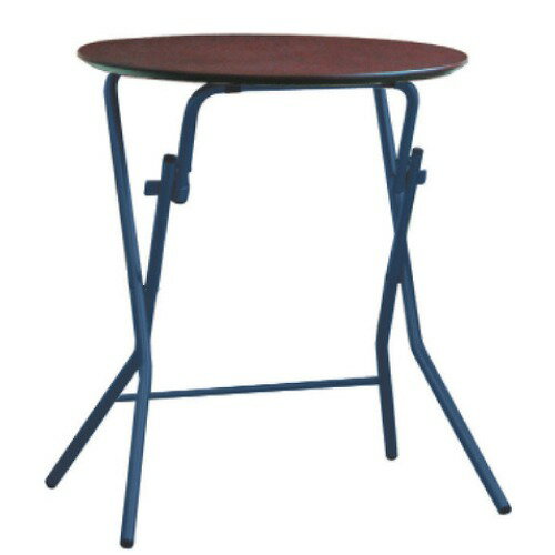 【最大3万円クーポン配布中★16日23:59まで】スタンドタッチテーブル 丸60cm ダークブラウン/ブラック [SB-60TD] 机 ルネセイコウ メーカー直送