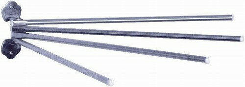 【LINEクーポン配布中】ステンレスタオルバー木ネジ止め 4本掛け キッチン/トイレ/台所/脱衣所/洗面所 ..